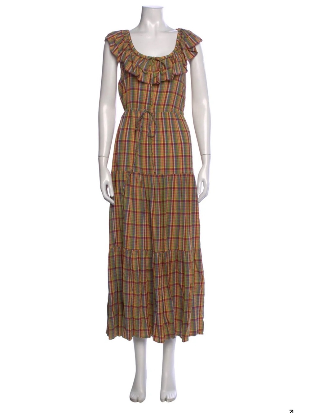 DÔEN Plaid Yarrow Dress